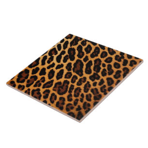 Leopard Cat Animal Print Moderne Sammlung Fliese
