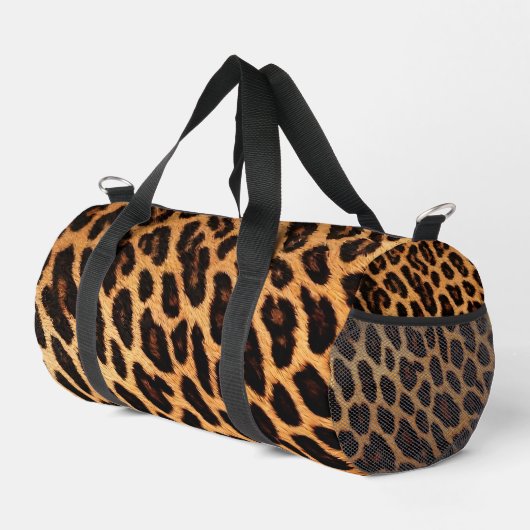 Leopard Cat Animal Print Populäre Sammlung Duffle Bag (Rechte Ecke)