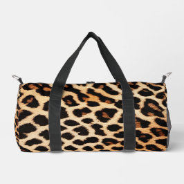 Leopard Cat Animal Print Trend Collection Duffle Bag