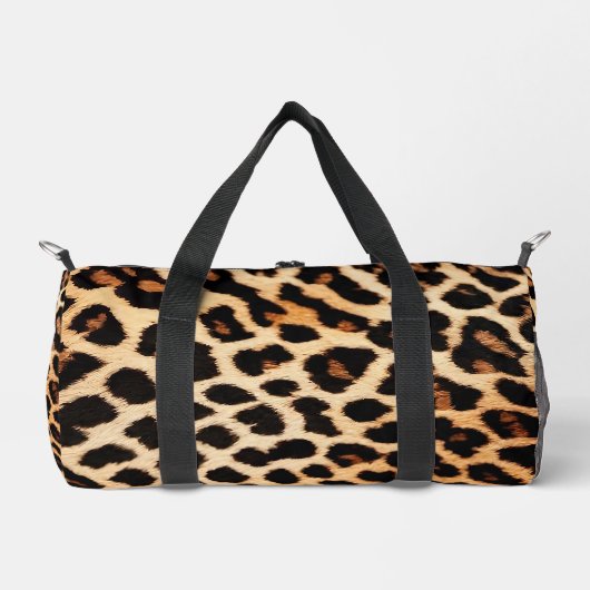Leopard Cat Animal Print Trend Collection Duffle Bag (Vorderseite)