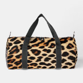 Leopard Cat Animal Print Trend Collection Duffle Bag (Rückseite)