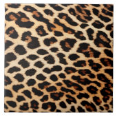 Leopard Cat Animal Print Trend Collection Fliese (Vorderseite)