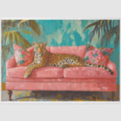 Leopard Cat Decoupage Seidenpapier (Vorderseite)