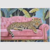 Leopard Cat Decoupage Seidenpapier (Vorderseite)