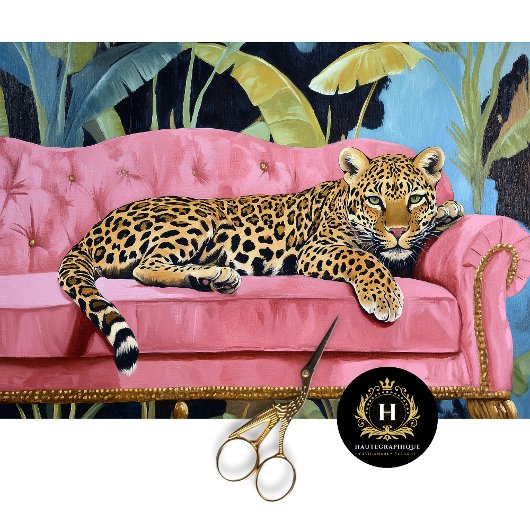 Leopard Cat Decoupage Seidenpapier