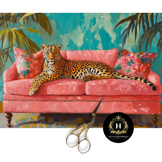 Leopard Cat Decoupage Seidenpapier