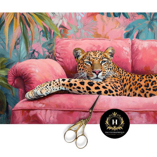 Leopard Cat Decoupage Seidenpapier
