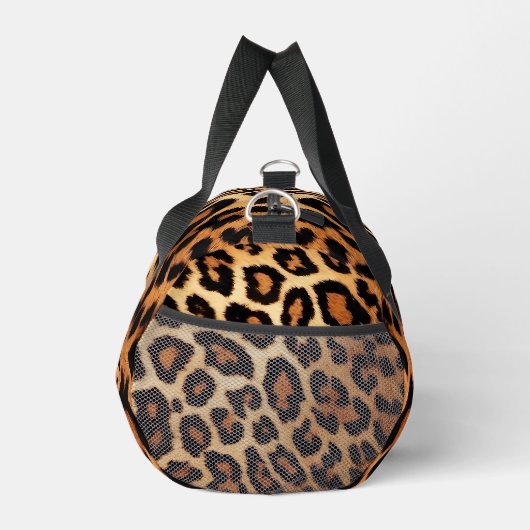 Leopard Cat Moderne Tierdrucksammlung Duffle Bag (Rechts)