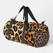 Leopard Cat Moderne Tierdrucksammlung Duffle Bag (Rechte Ecke)