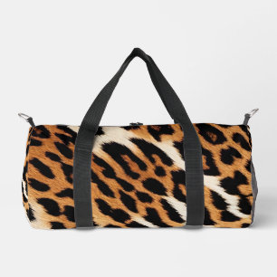 Leopard Cat Trendy Animal Print Collection Duffle Bag