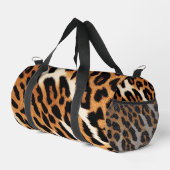 Leopard Cat Trendy Animal Print Collection Duffle Bag (Rechte Ecke)