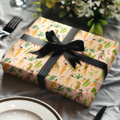 Leopard Cat Tropical Tribal African Jungle Muster Geschenkpapier