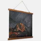 Leopard Cat Wandteppich Mit Holzrahmen (Gewinkelt)