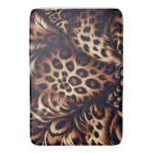Leopard Charm: Die kühne Aussage Badematte (Vorderseite Vertikal)