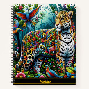 Leopard Charm: Wilde Jungle Umgebung Notizblock