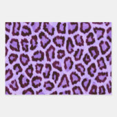 Leopard Cheetah Animal Fur Print Muster Geschenkpapier Set (Vorderseite 3)