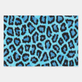 Leopard Cheetah Animal Fur Print Muster Geschenkpapier Set (Vorderseite 2)