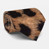 Leopard Cheetah Animal Print Girly Modern Trendy T Krawatte (Gerollt)
