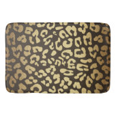 Leopard Cheetah Animal Skin Print Modern Glam Gold Badematte (Vorderseite)
