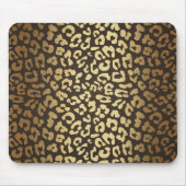 Leopard Cheetah Animal Skin Print Modern Glam Gold Mousepad (Vorne)