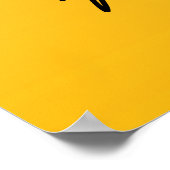 Leopard cheetah Christmas Tree Poster (Ecke)