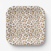 Leopard Cheetah Druck Party Teller (Vorderseite)