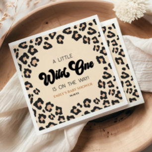 Leopard Cheetah Druck Wilde Baby-Party Serviette