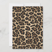 Leopard Cheetah Kokette Kirsch Geburtstag Einladung (Rückseite)
