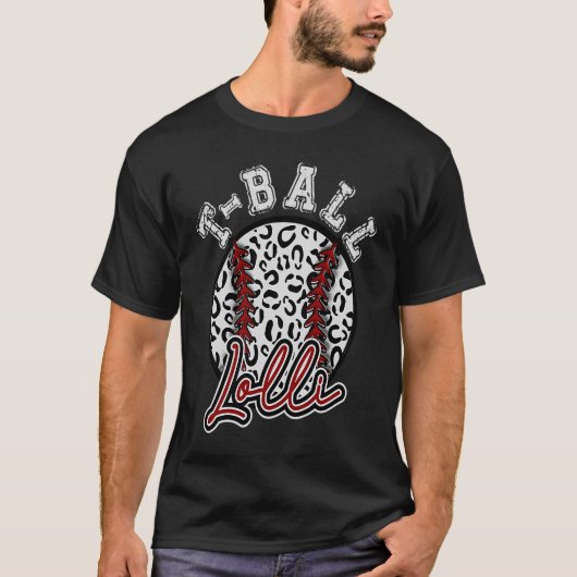 Leopard Cheetah Kugel Tball LOLLI Frau Trendy T-Shirt (Vorderseite)