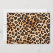 Leopard Cheetah Let’s Get Wild Birthday Photo Einladung (Rückseite)