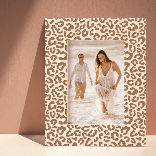 Leopard Cheetah Pattern Geätzte Rahmen