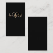 Leopard Cheetah Print Cat Paw Pet Lover Visitenkarte (Vorne/Hinten)