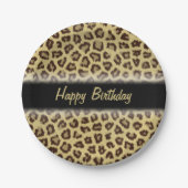 Leopard / Cheetah Print Custom Party Pappteller (Vorderseite)