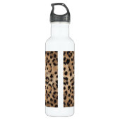 Leopard Cheetah Print Glamour Girls Trinkflasche (Rückseite)