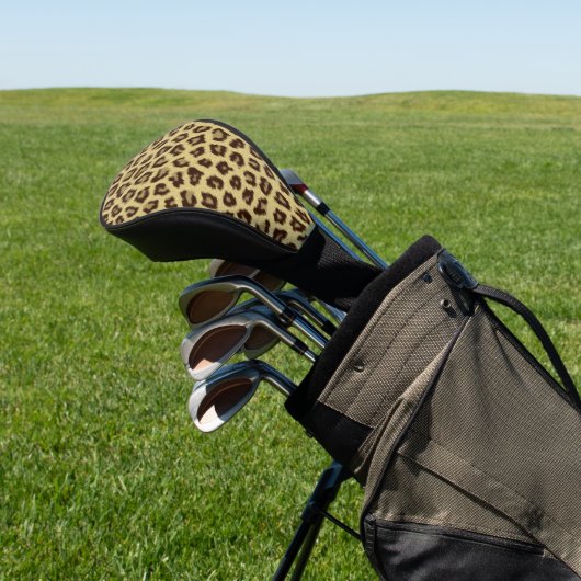 Leopard/Cheetah Print Golf Headcover (In SItu)
