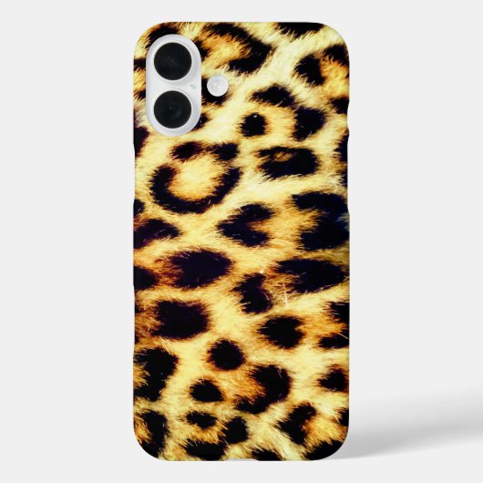 Leopard Cheetah Print Imitate Fur Case-Mate iPhone Hülle (Rückseite)