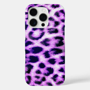 Leopard Cheetah Print Imitate Fur Rosa iPhone 16 Pro Hülle
