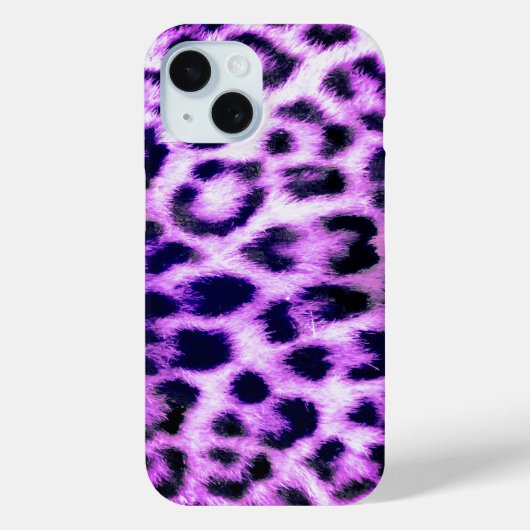 Leopard Cheetah Print Imitate Fur Rosa Case-Mate iPhone Hülle (Rückseite)