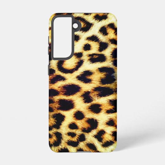 Leopard Cheetah Print Imitate Fur Samsung Galaxy Hülle (Rückseite)