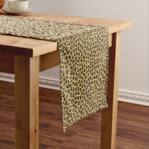 Leopard / Cheetah Print Kurz Table Runner Kurzer Tischläufer