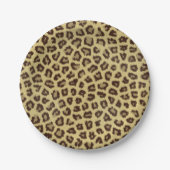 Leopard/Cheetah Print Pappteller (Vorderseite)