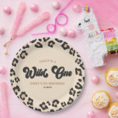 Leopard Cheetah Print Wild 1. Geburtstag Party Pappteller (Party)