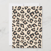 Leopard Cheetah Print Wild One Baby Dusche Einladung (Rückseite)