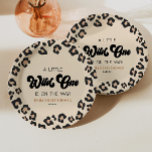 Leopard Cheetah Print Wild One Baby Dusche Pappteller<br><div class="desc">Das ist ein Leopard Cheetah Print Wild One Baby Shower Paper Teller!</div>