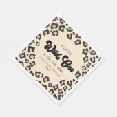 Leopard Cheetah Print Wild One Baby Dusche Serviette (Ecke)