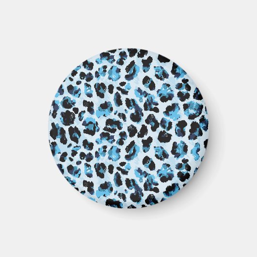Leopard Cheetah Skin: Vintage Gefärbte Krawatte de Magnet (Vorne)