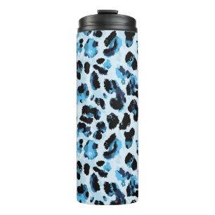 Leopard Cheetah Skin: Vintage Gefärbte Krawatte de Thermosbecher