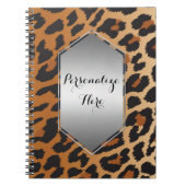 Leopard Cheetah Spots Wildtier-Print Muster Notizblock (Vorderseite)
