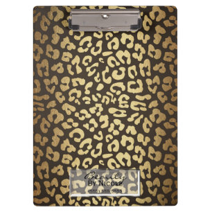Leopard Cheetah Tierhaut Druck Modern Glamour Klemmbrett