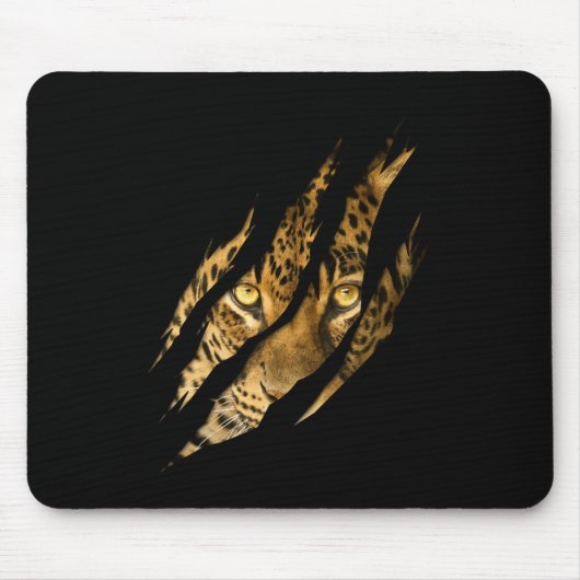 Leopard Cheetah Tiger Leopard Face Lion Cat Appare Mousepad (Vorne)